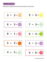 Subtraction worksheet 2nd grade